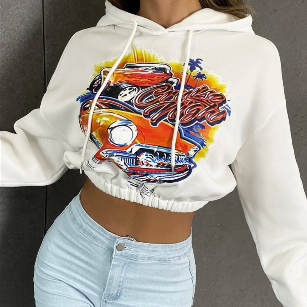 Hooded Women Sweatshirt Size Large